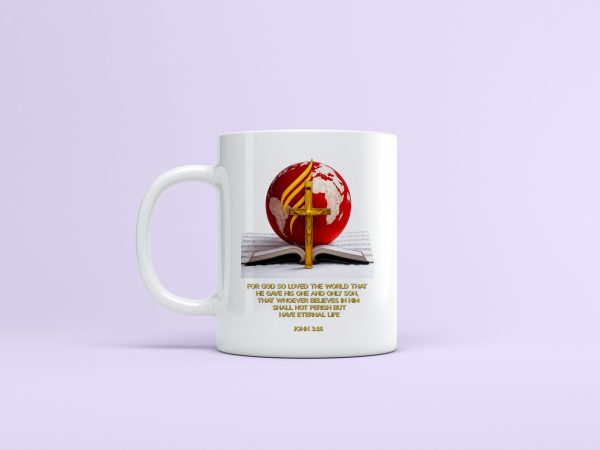 Jumbo / Regular Mug AAA-grade white ceramic jumbo mug, dishwasher-safe and microwave-proof, with a 444ml or 325ml capacity. Features vibrant full-colour sublimation printing with a wrap-around design covering a 9.5 x 21cm area or a front print of 9.5 x 8.5cm. The mug has a sturdy handle and glossy finish, ideal for coffee or tea.