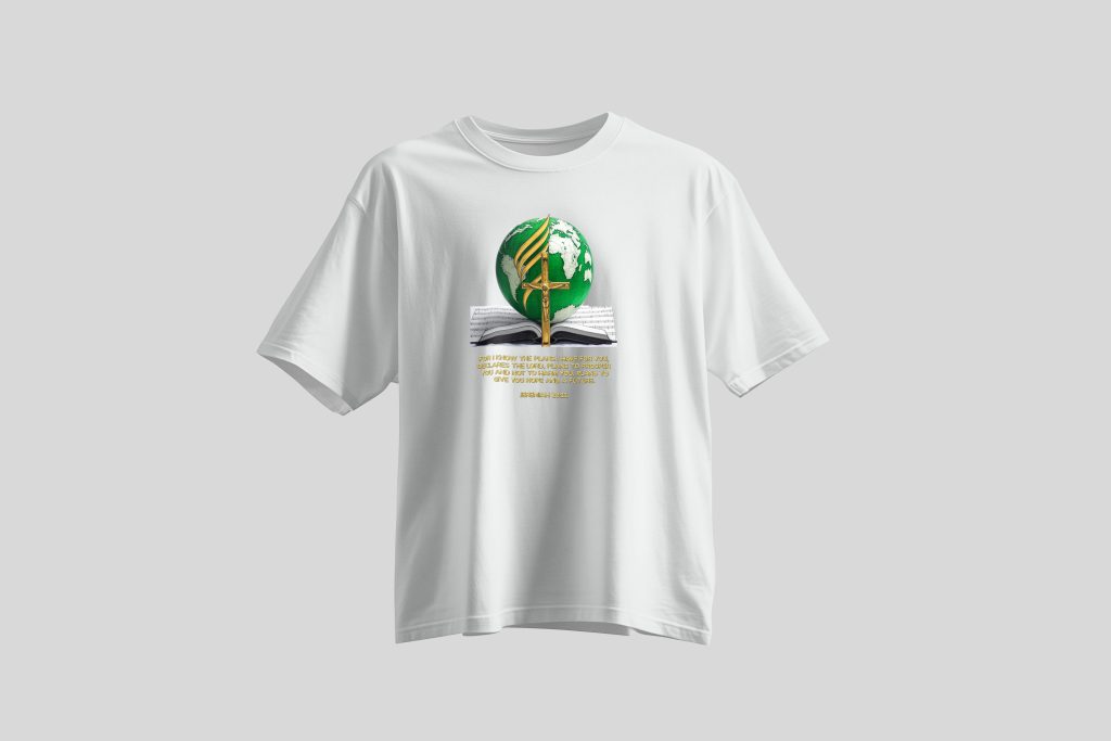 Christian T-Shirt Cotton crew neck Christian T-shirt with shiny gold Bible verses printed on the front, a premium quality faith-inspired scripture tee designed for men and women, combining comfort, durability, and stylish Christian apparel for everyday wear or as a meaningful gift.