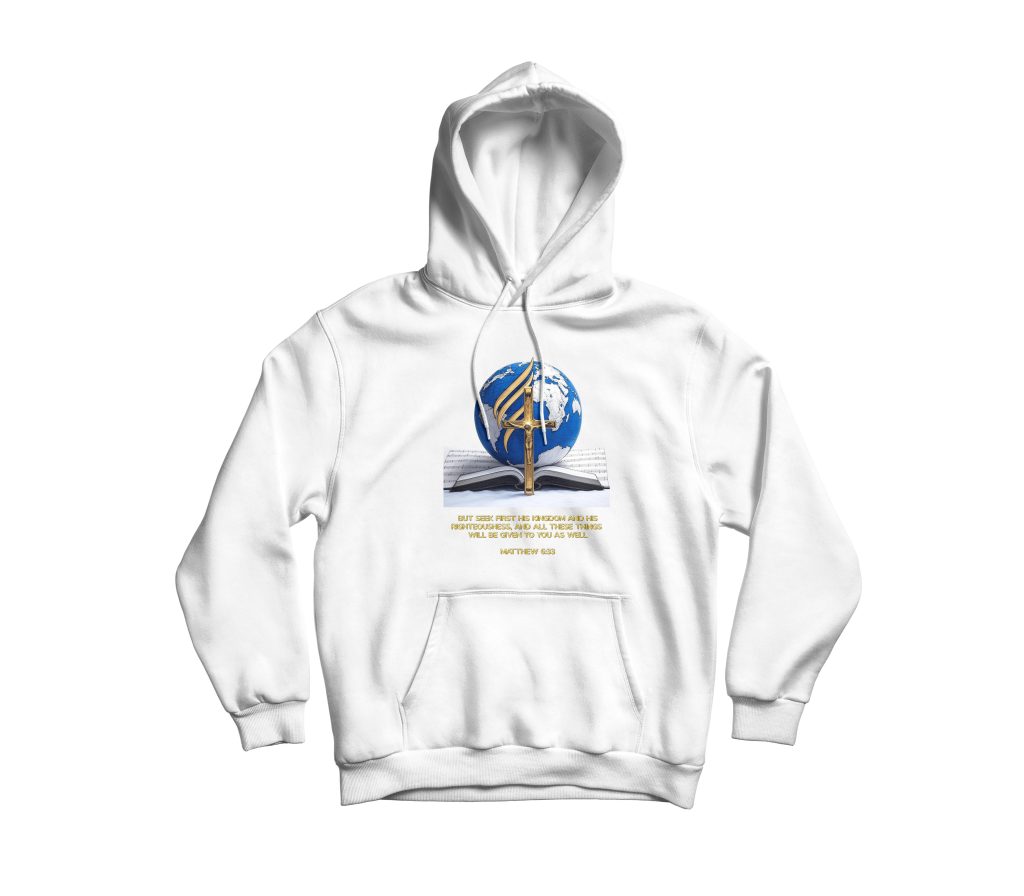 Christian Hoodie Blue Matthew 6:33